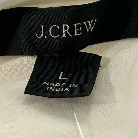 NWT- J.Crew One-Shoulder White Linen Tie-Shoulder Shift Dress - Picture 6 of 10